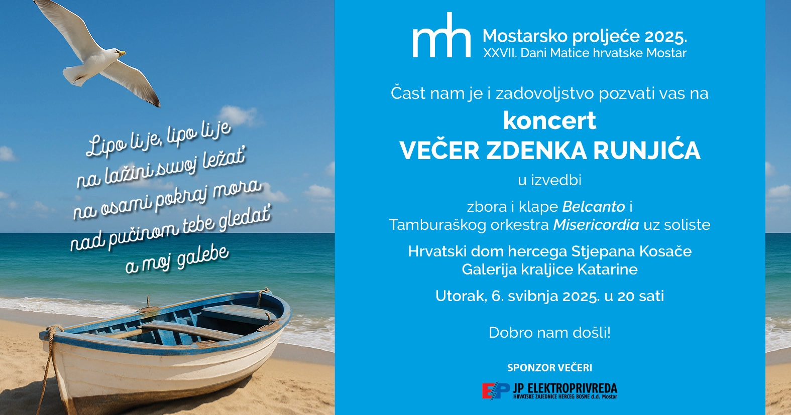 Večer Zdenka Runjića uz nezaboravne pjesme Olivera Dragojevića, Meri Cetinić, Gorana Karana...
